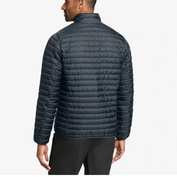 NEW Men’s Eddie Bauer Microlight Down Jacket Coat Black XXL